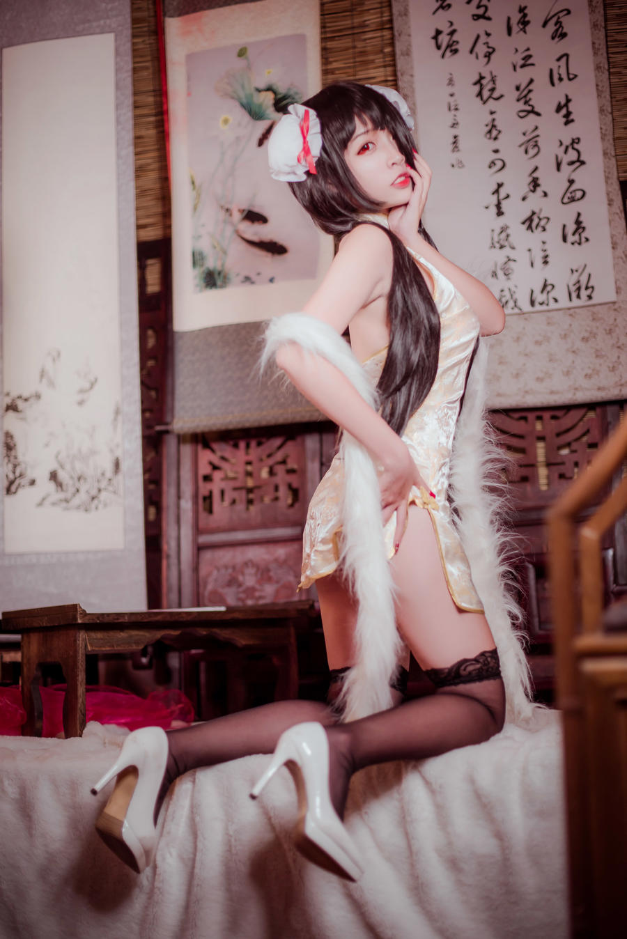 二佐Nisa时崎狂三旗袍写真图集在线看图[约会大作战cosplay]插图5