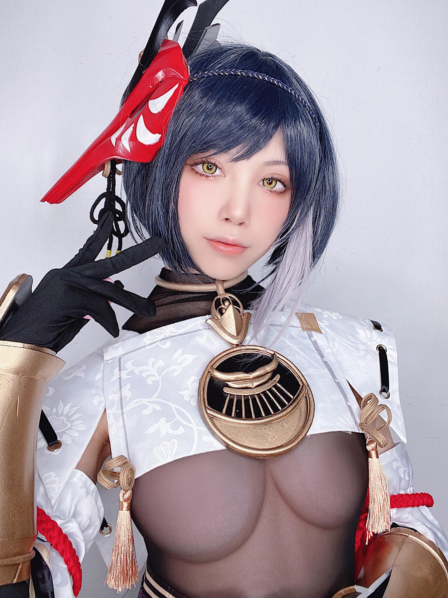 水淼Aqua九条裟罗自拍图片[原神cosplay]插图3