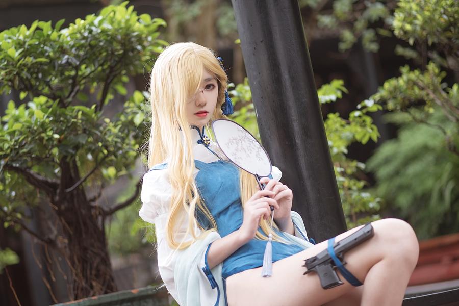 南桃MomokoCZ52琉璃唐cos图包[少女前线cosplay正片]插图3