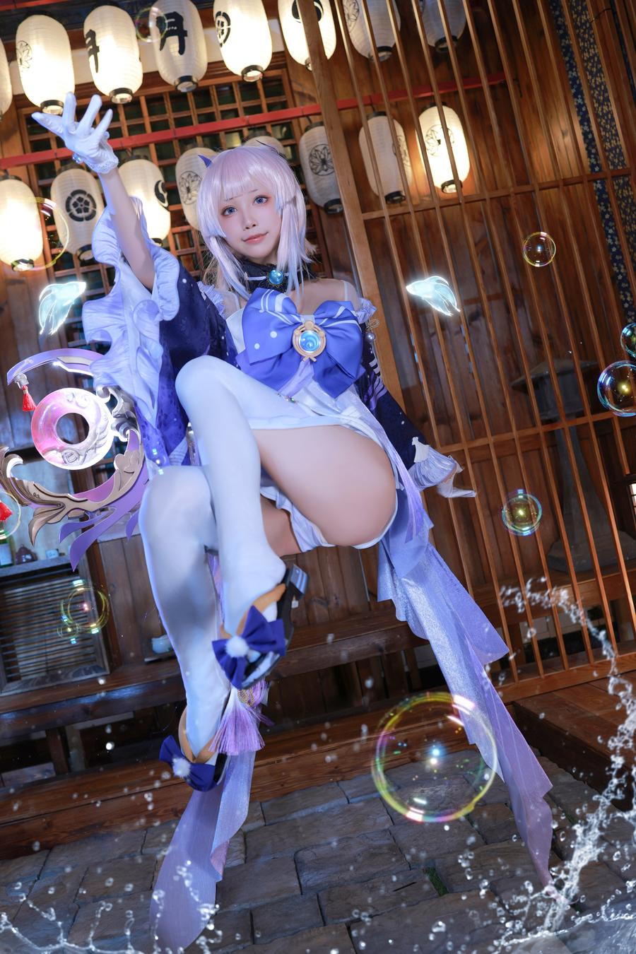 水淼Aqua珊瑚宫心海cosplay图集[原神cos正片]插图4