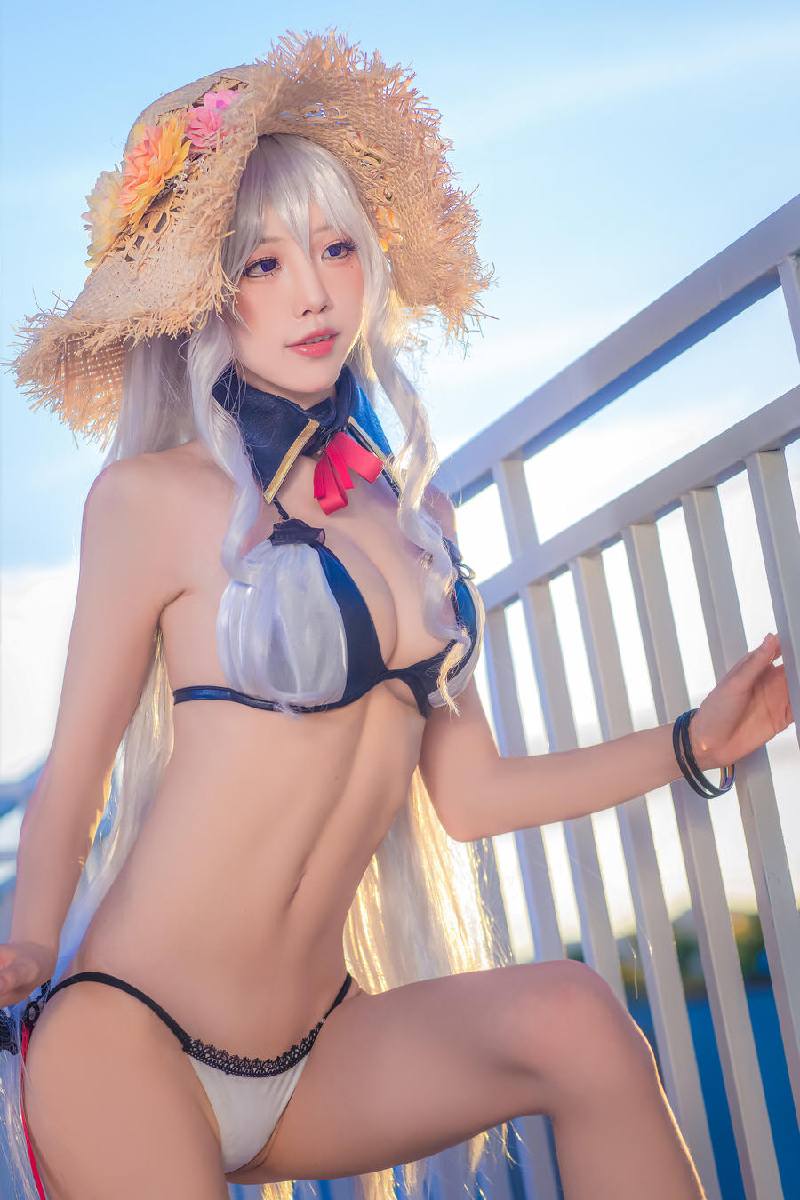 水淼Aqua阿尔及利亚cos图包[水淼Aqua碧蓝航线cosplay]插图4